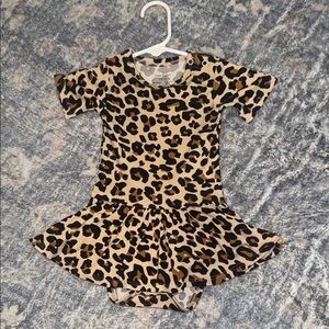 Posh peanut Tan and Black Leopard One Piece- twirl